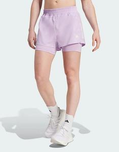 Шорты Adidas Running Own the run climacool 2-в-1 цвета пудровой сливы