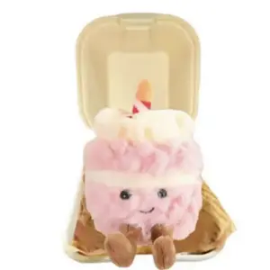 Коллекция Fun Food, милые плюшевые куклы для украшения праздничного торта, высота 9см DUOAI