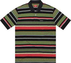 Поло Supreme Multi Stripe 'Black', черный