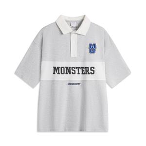 Футболка-поло Disney Unisex LINING, серый/слоновая кость