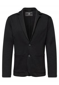 Street One MEN Пиджак 'Terry Slub' черный, Regular fit