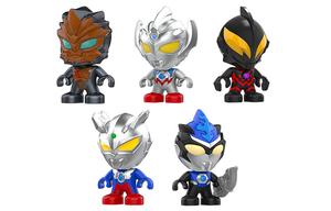 Ultraman Zero Orb и Geed Ultraman строительные блоки мистери бокс полный набор 9 шт BANDAI