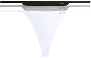 Женские трусы 3 штуки Calvin Klein, 3 pack (черный+белый+серый)