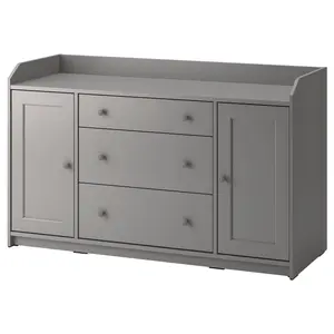 Консоль, серый, 140x84 см, HAUGA IKEA