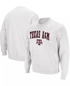 Мужская толстовка Texas AM Aggies Arch Logo с круглым вырезом Colosseum, белый