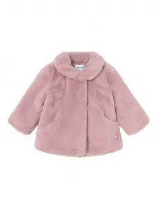 Шуба из искусственного меха Mayoral, розовый