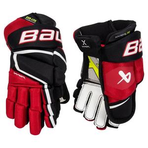 BAUER Новая модель 2022 года HYPERLITE хоккейные перчатки для юниоров и взрослых, элитный уровень, черно-красные, 10 дюймов