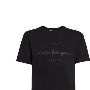 Футболка 1927 Signature Ferragamo, черная