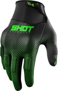 Мотокроссовые перчатки Shot drift rim, Black/Green
