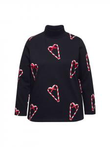 Толстовка Ulla Popken Sweatshirt, черный