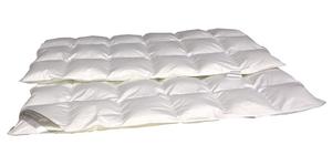 Легкое пуховое одеяло Bellalux круглогодичное с кассетным пухом 6х8 135х200 100% пух Betten Hofmann