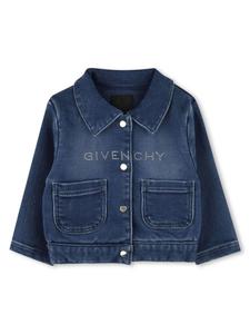 Givenchy Kids джинсовый кардиган, синий