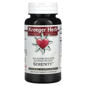 Растительная добавка Kroeger Herb Co Serenity, 100 капсул