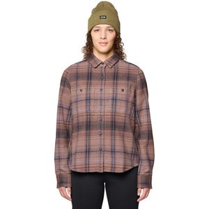 Женская плюшевая рубашка с длинными рукавами Mountain Hardwear, Wild Taupe Wyoming Plaid