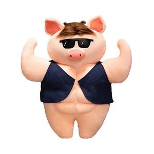 Мягкая игрушка мускулистая свинья из мультфильма, злой поросенок Fox fairy