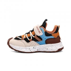 Детские противоскользящие антиударные дышащие повседневные кроссовки Kids' ABC KIDS, синий/хаки