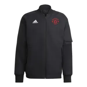 Adidas Куртка Manchester United 22/23 Travel для мужчин, черный
