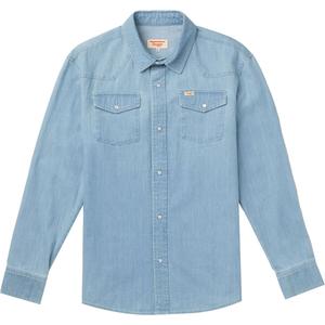 Реган рубашка с жемчужными застёжками Seager Co., индиго