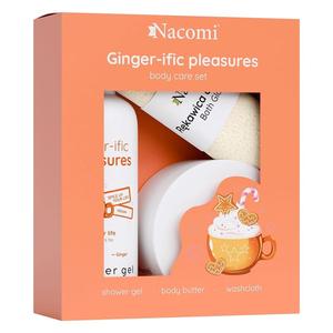 Nacomi, косметический набор Ginger-ific Pleasure, 2 шт. + банная перчатка