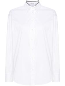 Brunello Cucinelli рубашка с бисером, белый