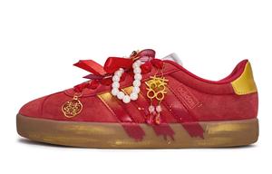 Adidas VL COURT 3.0 Walking Planet, Golden Sand Everywhere Low top German Army Trainers Women's Red Gold