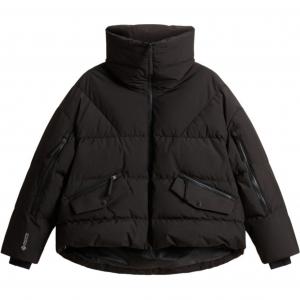 Пуховая куртка оверсайз с высоким воротником Woolrich, черный