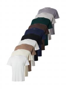 Abercrombie & Fitch Футболка 'ESSENTIAL' в цветах экрю, морской синий, коричневый, мокко, серый, светло-серый, темно-зеленый, черный, белый, крапчатый белый