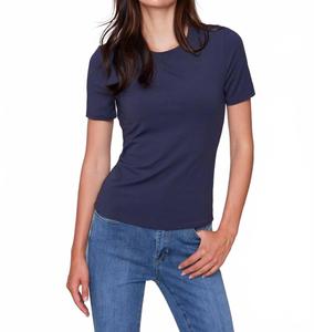 Двухслойная футболка с коротким рукавом в темно-синем цвете CHARLIE B