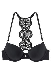 Бюстгальтер на косточках LASCANA Push-up Bra, черный