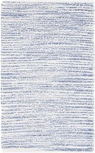 Ковер SAFAVIEH, 92 x 153 см, Renewal Collection - Blue/Ivory, геометрический дизайн, идеален для помещений с высокой проходимостью в гостиной, спальне, столовой (RNW701M)