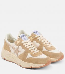 Кожаные кроссовки Running Sole Golden Goose, Cream/Desert Beige/Gold/Talco