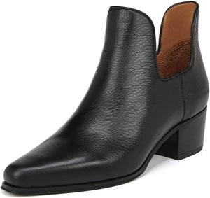 Женские винтажные ботильоны YDN с квадратным носком, на низком каблуке, с вырезами, для офиса, размеры 4-15 US, Black-1