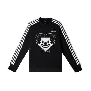 Adidas Свитшот мужской черный с круглым вырезом Moderate