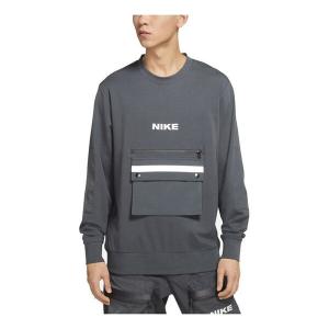 Толстовка Nike Sportswear City Made Sports Causual Reflective Big Pocket Round Collar Male Grey Gray, серый