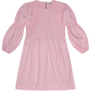 GANNI SS24 платье с длинными рукавами женское Bleached Mauve