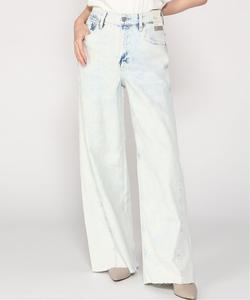 (W) Джинсы с высокой посадкой и широкими штанинами