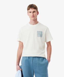 Футболка с трафаретным принтом на спине