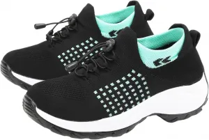 Обувь Comfort Wear Orthowear для женщин, модная ортопедическая обувь для женщин, удобная обувь при подошвенном фасците, с воздушной подушкой, дышащая, с растягивающейся подушкой Generic, черный