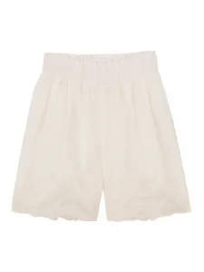 Шорты с цветочной вышивкой Chloé Kids, нейтральный