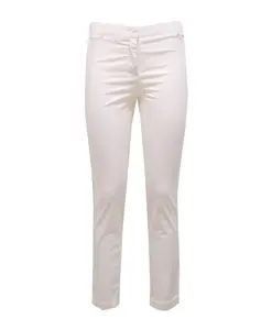 Белые хлопчатобумажные брюки Assisi 21 Fabiana Filippi, белый