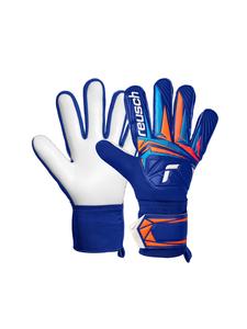 Reusch Вратарские перчатки Attrakt Starter Solid, модель 4126, цвет ярко-синий/белый/ярко-синий