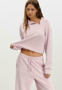 Толстовка Stradivarius SOFT-TOUCH WITH SIDE ZIP , Pink