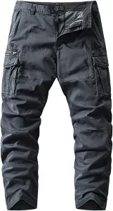 Мужские брюки cargo с прямыми штанинами