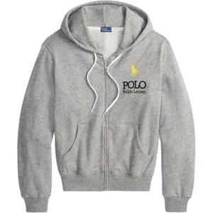 Поло худи на молнии Polo Ralph Lauren, серый