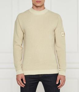 Свитер мужской Calvin Klein Jeans с нашивкой, бежевый