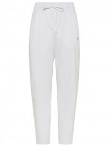 DEHA Брюки с зауженным кроем и складками спереди в белом цвете