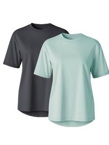 C&City Футболка в темно-сером и мятном цвете