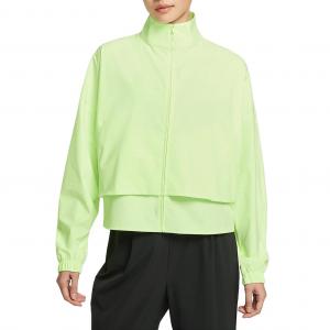 Nike Женская куртка Dri Fit флуоресцентного желто-зеленого цвета, Fluorescent Yellow Green