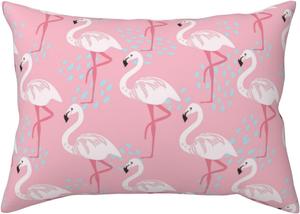 Pevtufa Наволочка с принтом розового фламинго, застежка-конверт Pink Flamingo