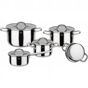 Набор кастрюль GSW Meran из нержавеющей стали, 9 предметов
